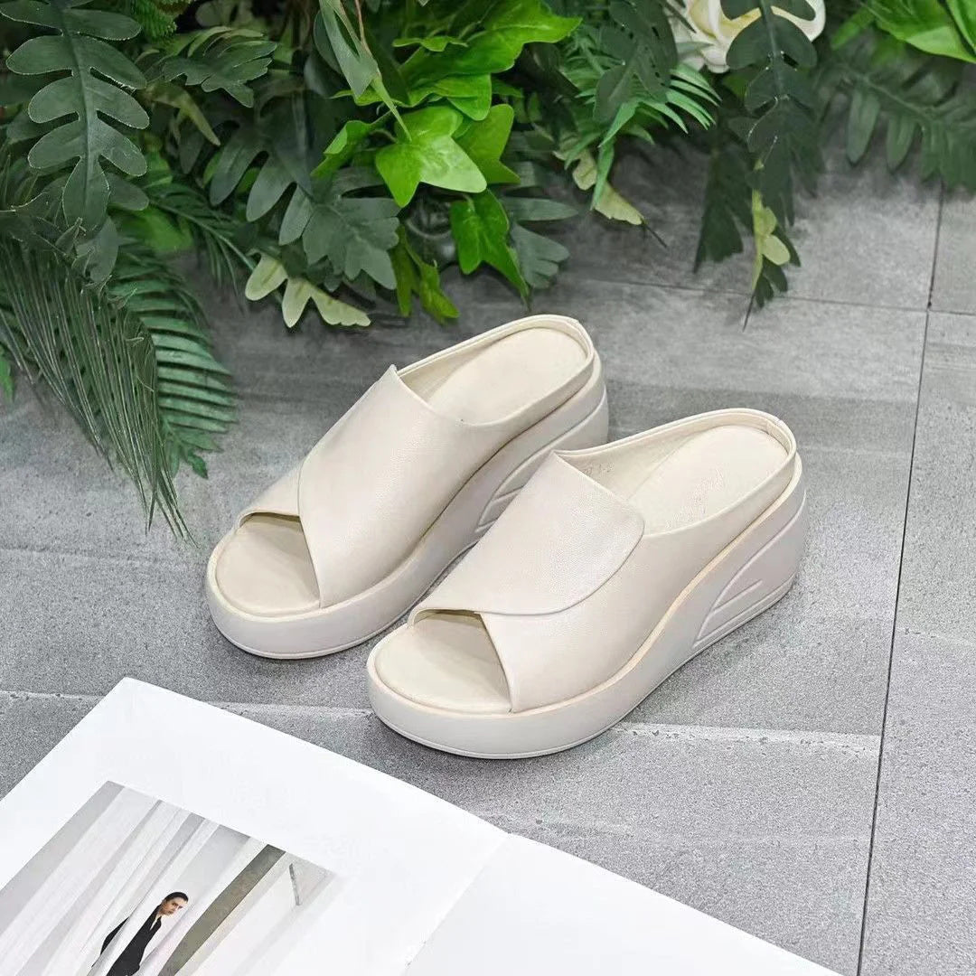 🌸Sandále so šikmým zvýšeným podpätkom 5,5 cm-SK