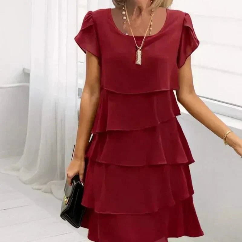 🔥Vestido casual para mujer con volantes-ES