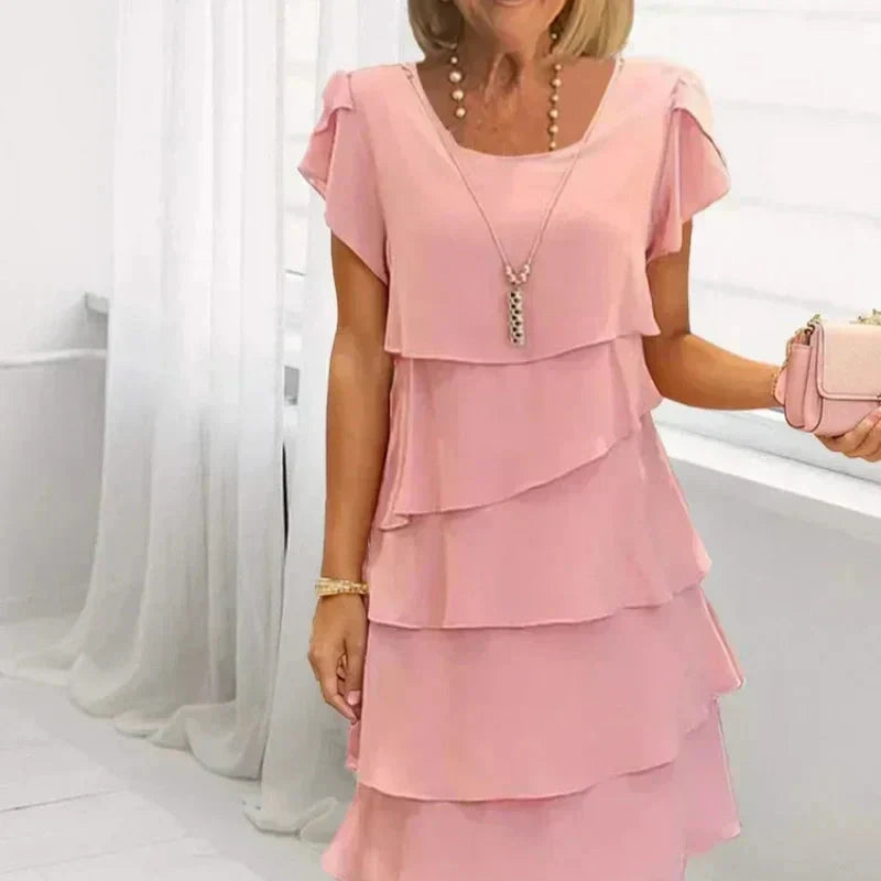 🔥Vestido casual para mujer con volantes-ES