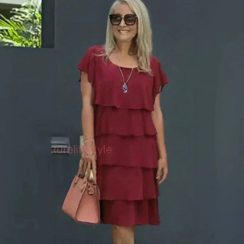 🔥Vestido casual para mujer con volantes-ES
