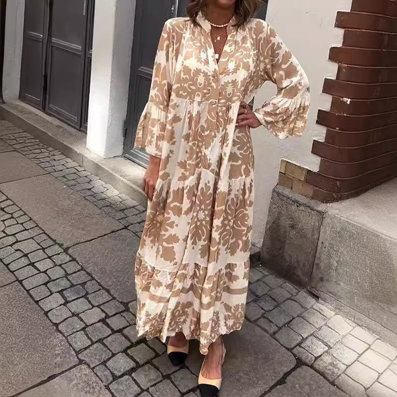 【🌷S-4XL】🌸Vestido de manga larga para mujer-ES