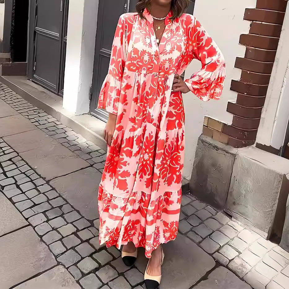 【🌷S-4XL】🌸Vestido de manga larga para mujer-ES
