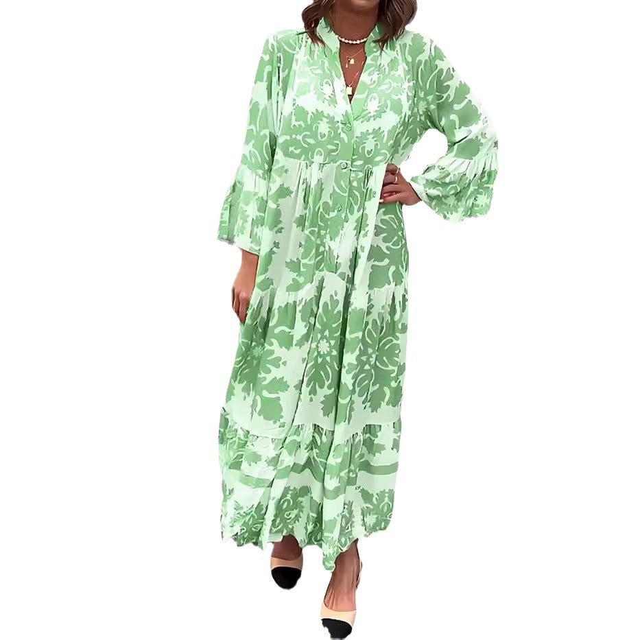 【🌷S-4XL】🌸Vestido de manga larga para mujer-ES