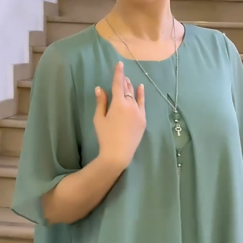 🔥👗 Laisva moteriška suknelė vienspalvės spalvos-LT