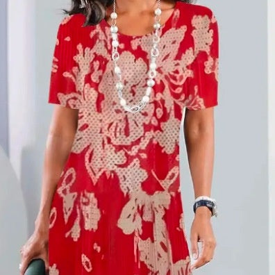 Vestido plisado con bloques de color para mujer-ES