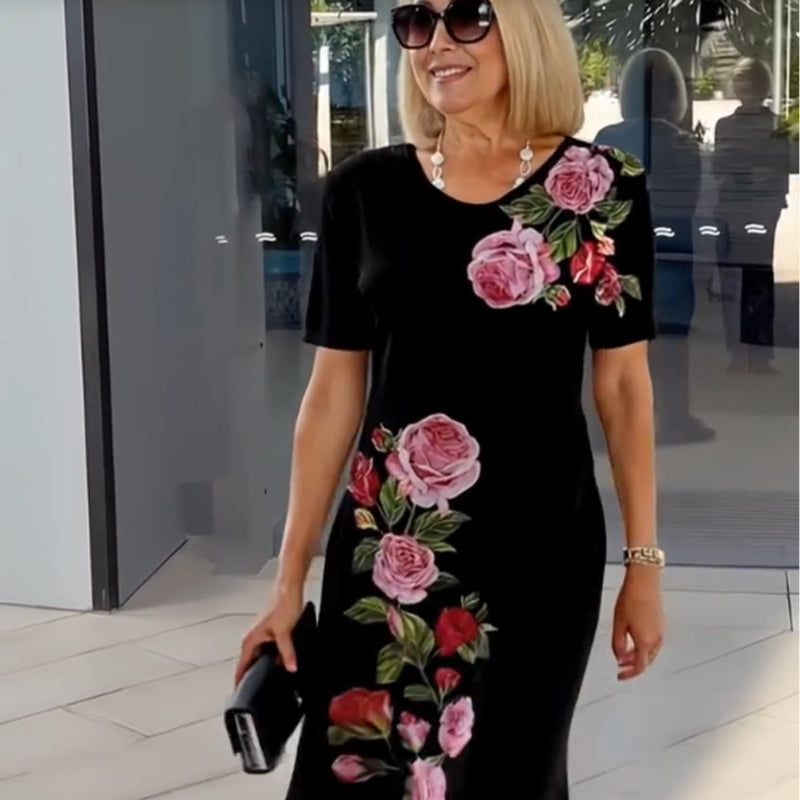 🌹🌹Lengva vasarinė suknelė su 3D spauda-LT