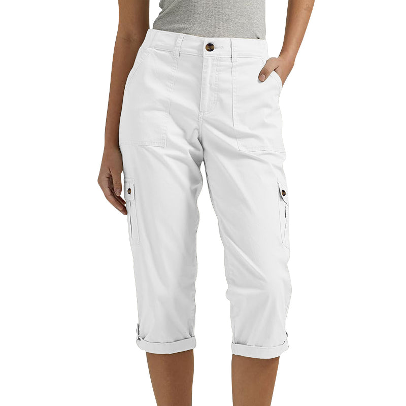 🔥Oferta especial🔥Shorts casuales multibolsillos de alta elasticidad para mujer-ES