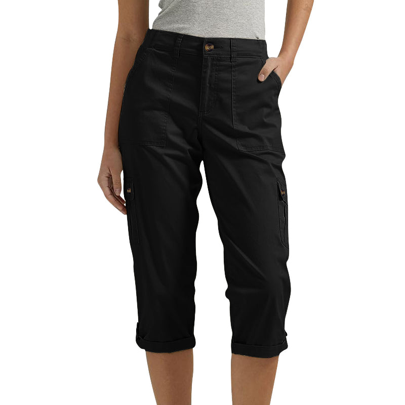 🔥Oferta especial🔥Shorts casuales multibolsillos de alta elasticidad para mujer-ES
