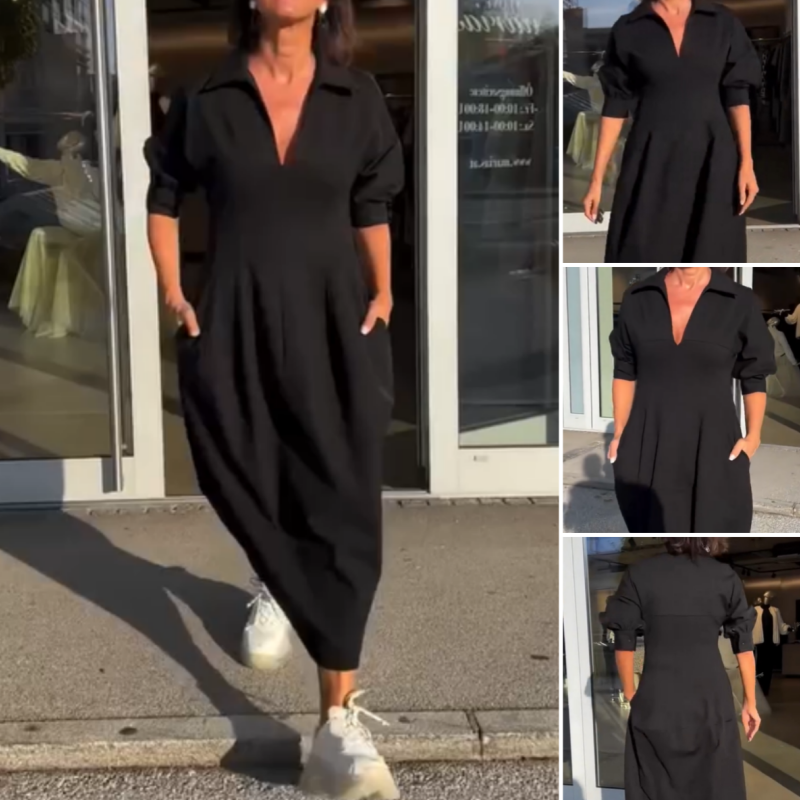 💕 Vestido negro temperamental-ES