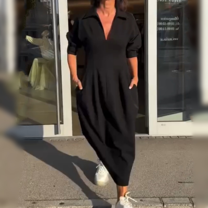 💕 Vestido negro temperamental-ES