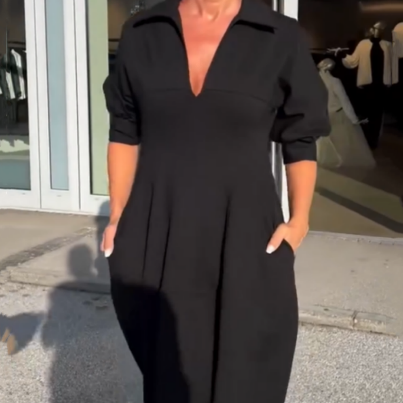 💕 Vestido negro temperamental-ES