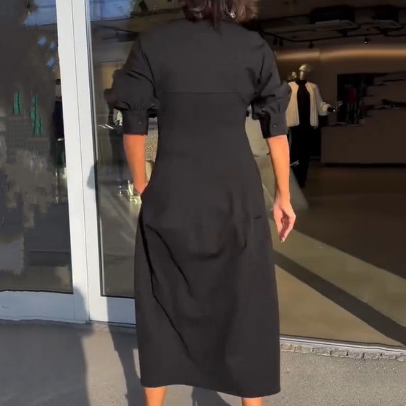 💕 Vestido negro temperamental-ES