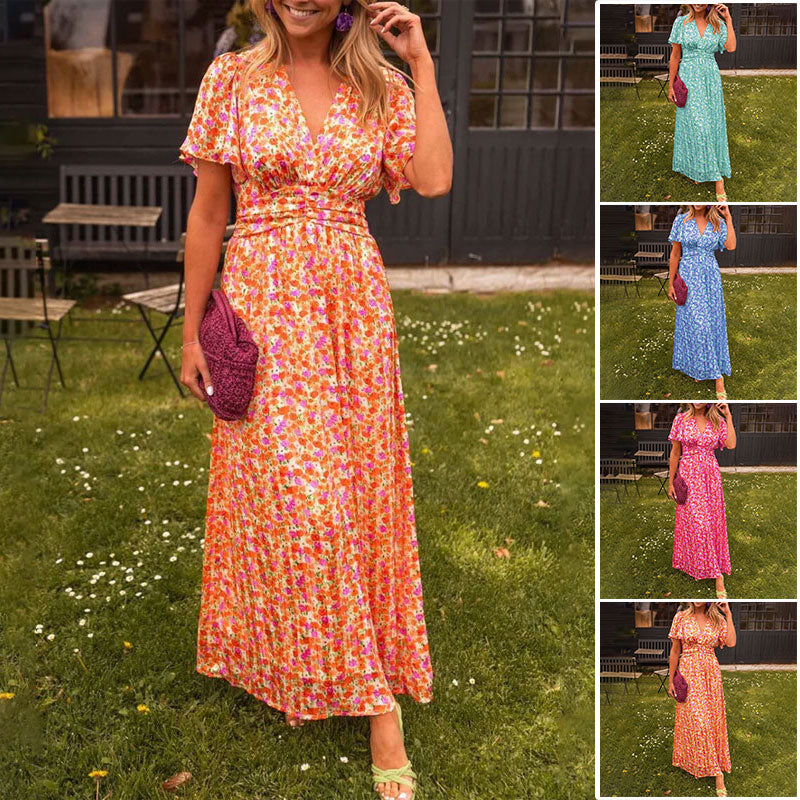 🎉【S-3XL】💃 Dulces vestidos florales vintage para mujer🌹-ES