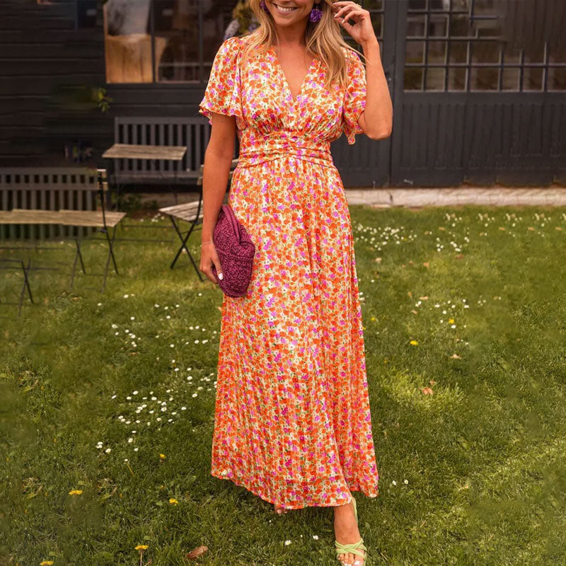 🎉【S-3XL】💃 Dulces vestidos florales vintage para mujer🌹-ES