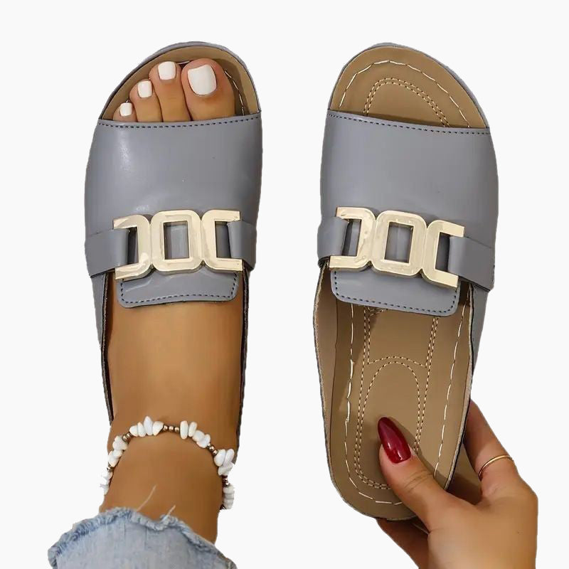 【EU 36-45】👡Paprastos metalinės sagties basutės-LT