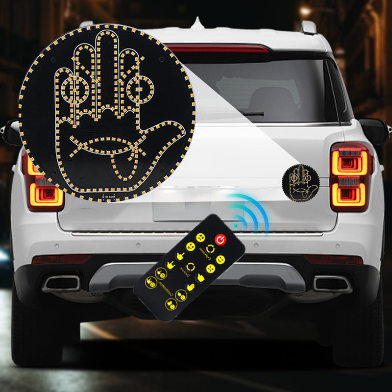 Luz LED de salpicadero con gestos y expresiones para la luneta trasera del coche-ES