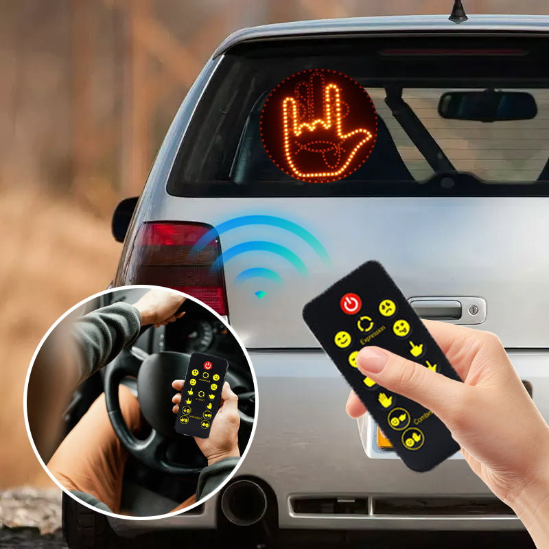 Luz LED de salpicadero con gestos y expresiones para la luneta trasera del coche-ES