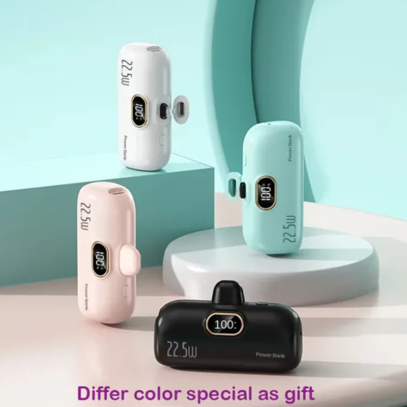 ⏳Oferta de verano: 40% de descuento 🎉 Mini batería externa portátil con cargador de 5000 mAh para tu teléfono 🔋-ES