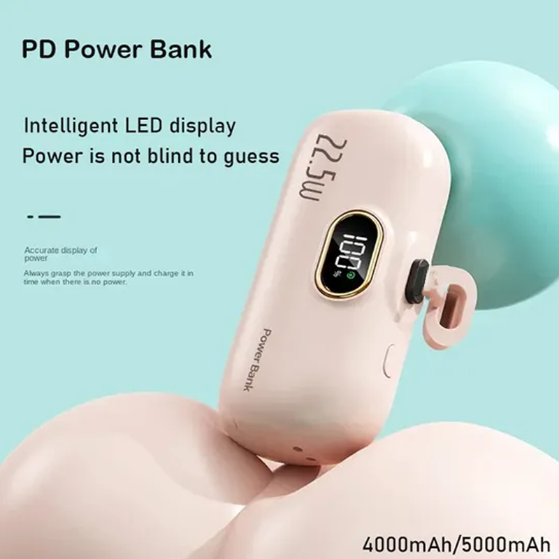 ⏳Oferta de verano: 40% de descuento 🎉 Mini batería externa portátil con cargador de 5000 mAh para tu teléfono 🔋-ES