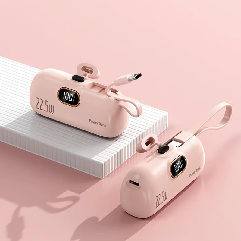 ⏳Oferta de verano: 40% de descuento 🎉 Mini batería externa portátil con cargador de 5000 mAh para tu teléfono 🔋-ES