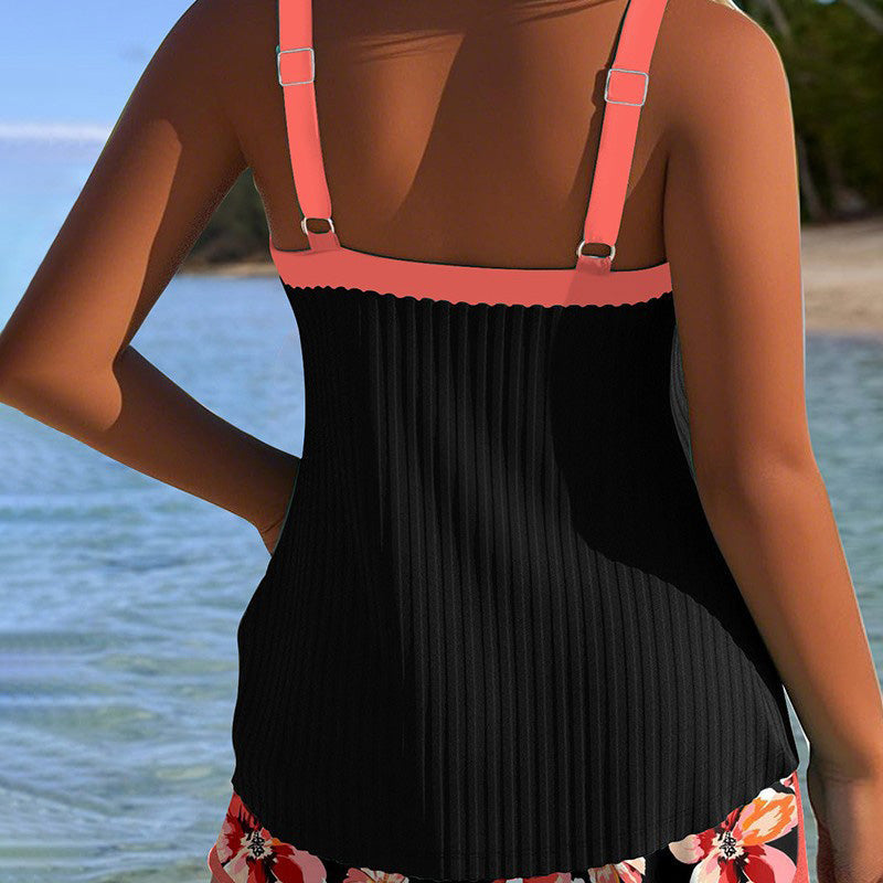 【S-3XL】👙Komplet kupaćeg kostima i kratkih hlačica s printom-HR