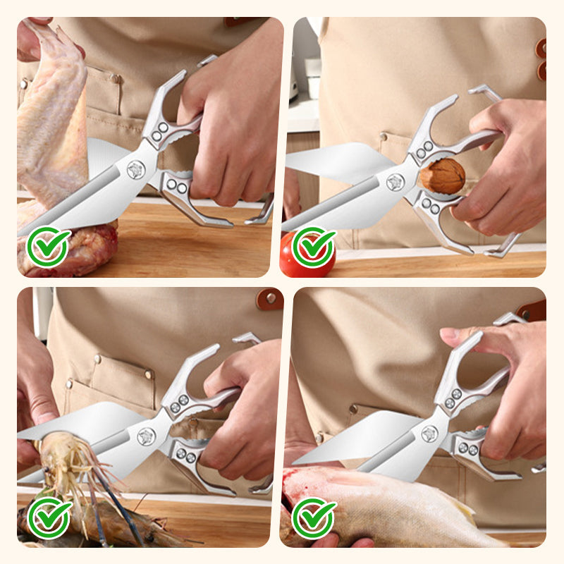 ✂️Daugiafunkcinės virtuvinės žirklės sunkiems darbams🍗-LT