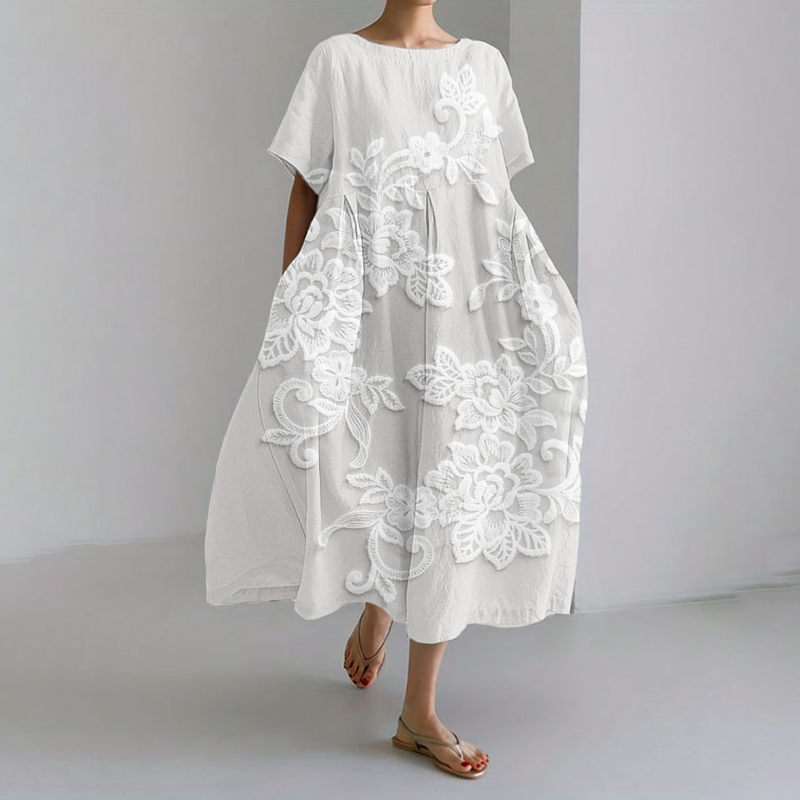 🔥Patogi maksi suknelė iš 100% lino-LT