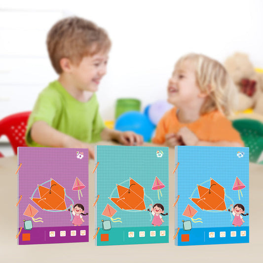 👶✨3D geometrijos mokymosi knyga-LT