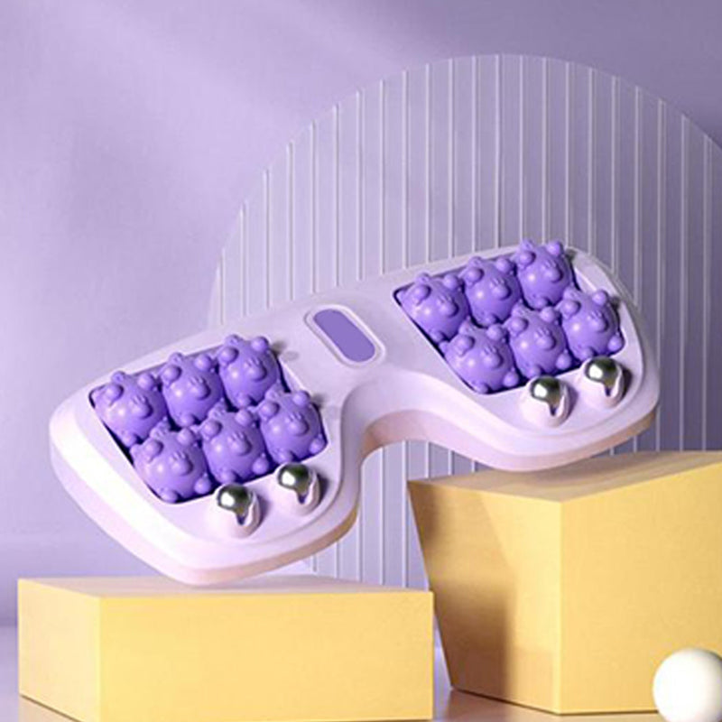 💜🦶 Nešiojamas dvigubas pėdų masažuoklis – atsipalaidavimas bet kur ir bet kada-LT