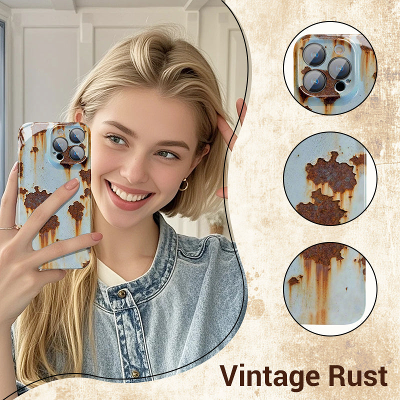 Funda rígida vintage de color óxido para iPhone-ES