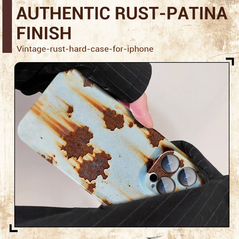 Funda rígida vintage de color óxido para iPhone-ES