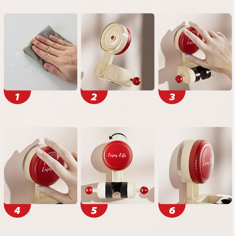 🔥🚿 Nastavljiv tuš s prisesalno skodelico-SI