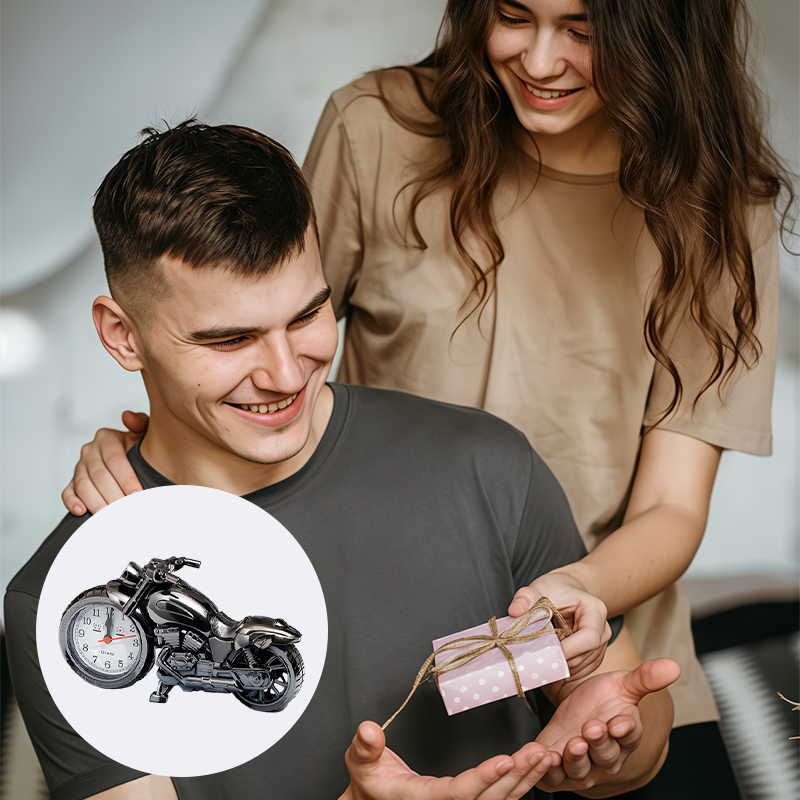 ⏰ Ustvarjalna budilka za motor 🏍️🎁-SI