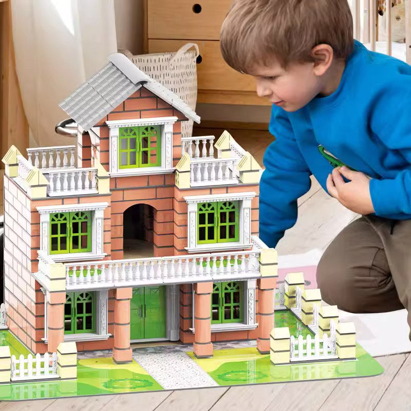 🏠Sestavljiv komplet za mini gradnjo stavb-SI
