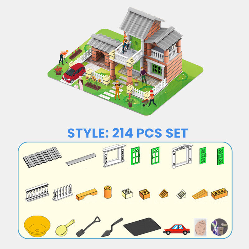 🏠Sestavljiv komplet za mini gradnjo stavb-SI