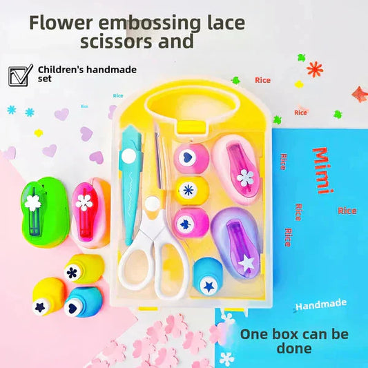Kit de manualidades creativas para niños con perforadora-ES