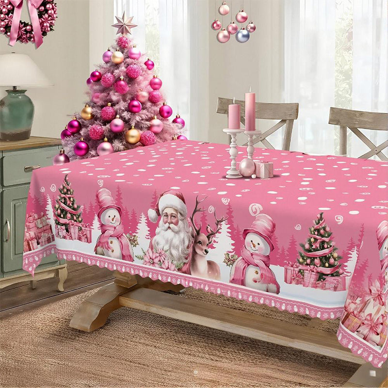 🦌Linksma, klasikinė kalėdinė staltiesė🎄🎁-LT
