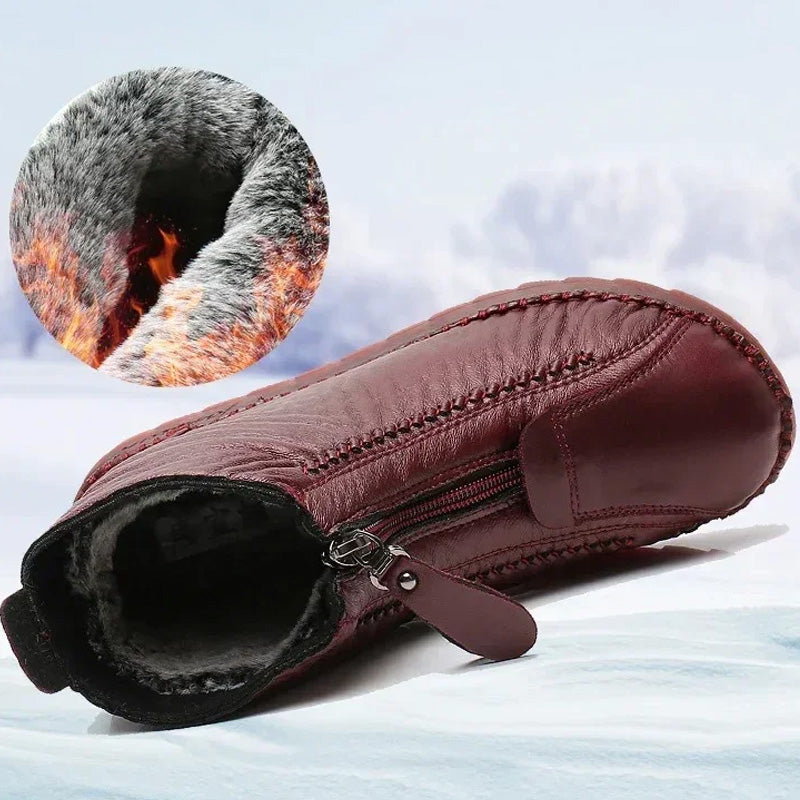 ❄️ Moteriški žieminiai šilti aulinukai su užtrauktuku 👢💕-LT