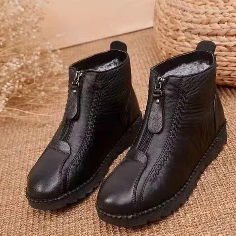 ❄️ Moteriški žieminiai šilti aulinukai su užtrauktuku 👢💕-LT
