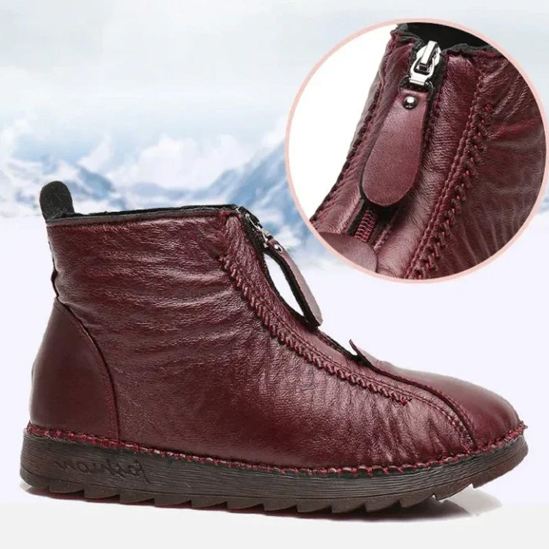 ❄️ Moteriški žieminiai šilti aulinukai su užtrauktuku 👢💕-LT