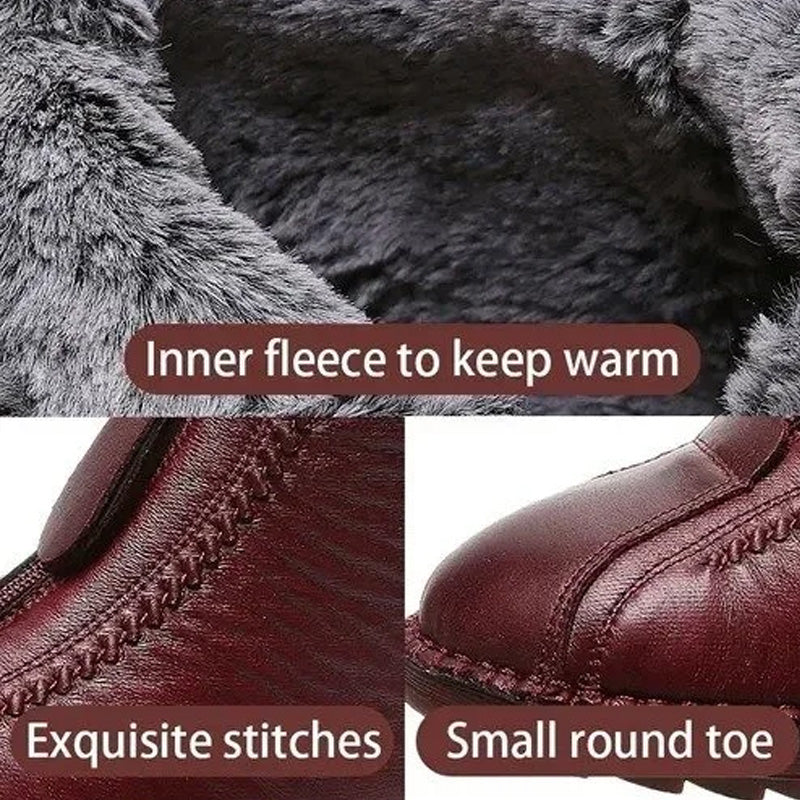 ❄️ Moteriški žieminiai šilti aulinukai su užtrauktuku 👢💕-LT