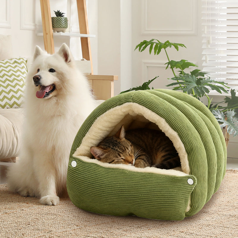 Cómoda y acogedora cama de felpa para mascotas🐱-ES