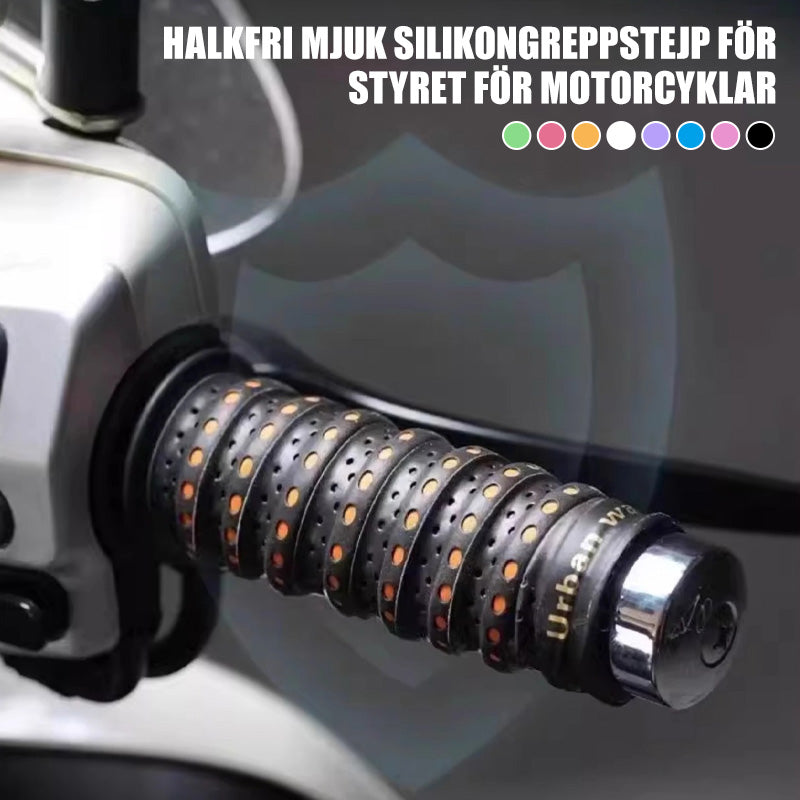 Cinta de silicona suave antideslizante para manillares de motocicleta-ES