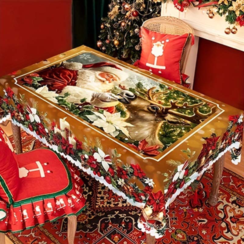 🎄🎅Διακοσμητικό χριστουγεννιάτικο τραπεζομάντιλο-GR