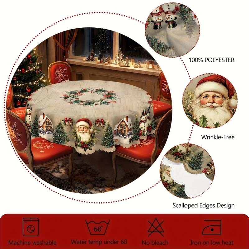 🎄🎅Διακοσμητικό χριστουγεννιάτικο τραπεζομάντιλο-GR