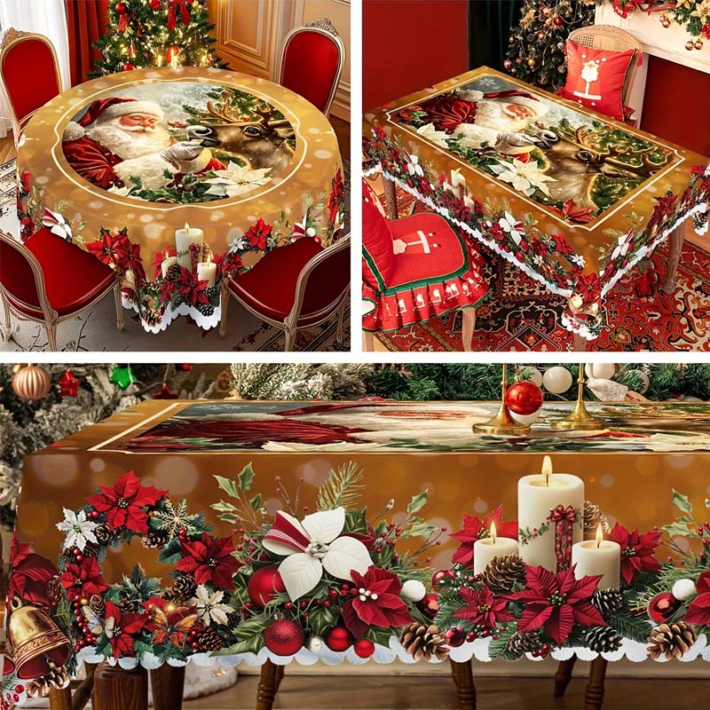 🎄🎅Διακοσμητικό χριστουγεννιάτικο τραπεζομάντιλο-GR