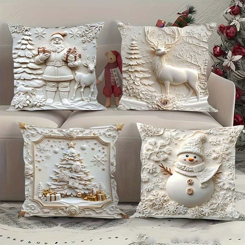 🎄Elegantiški kalėdiniai pagalvių užvalkalai-LT