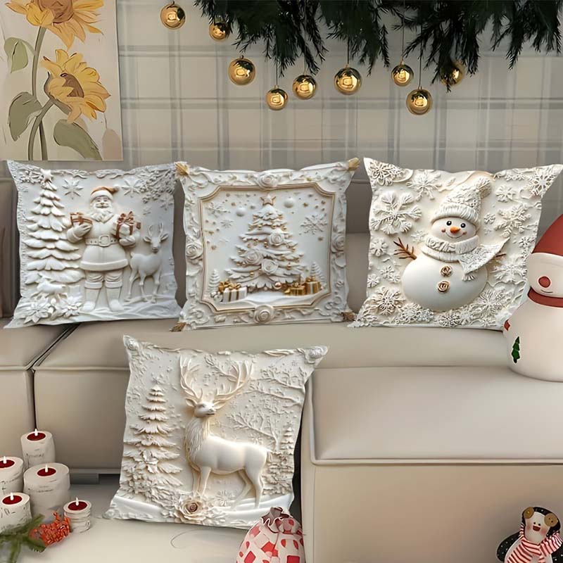 🎄Elegantiški kalėdiniai pagalvių užvalkalai-LT