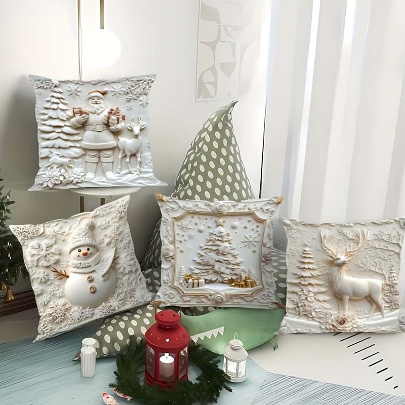 🎄Elegantiški kalėdiniai pagalvių užvalkalai-LT