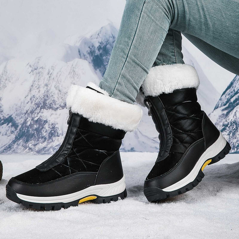 【EU36-42】❄️Žieminiai moteriški PU batai su medvilniniu ir flisiniu pamušalu-LT